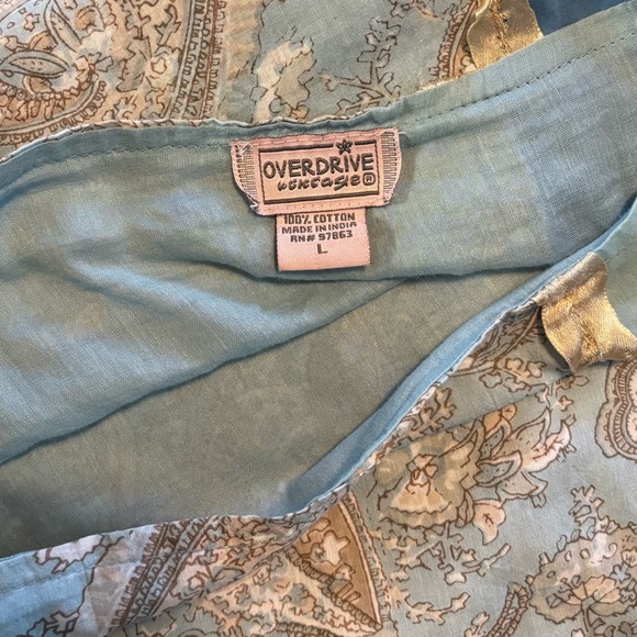 Rare y2k boho paneled peasant skirt, large - Picture 10 of 12